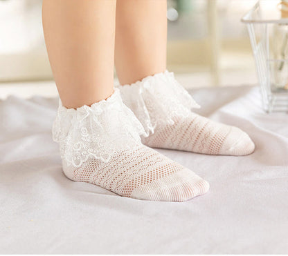 Baby Kid Girls Solid Color Lace Accessories Socks Wholesale 222710398