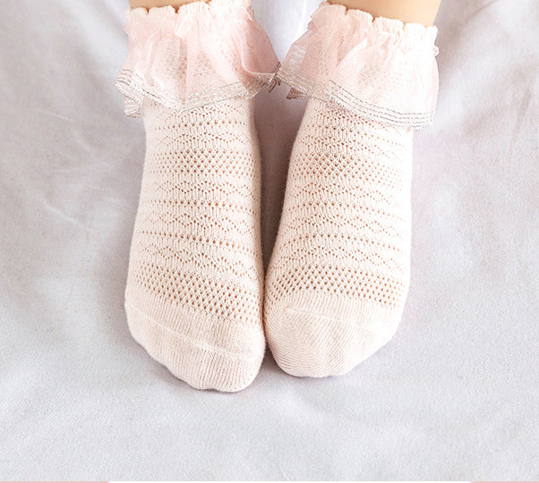 Baby Kid Girls Solid Color Lace Accessories Socks Wholesale 222710398