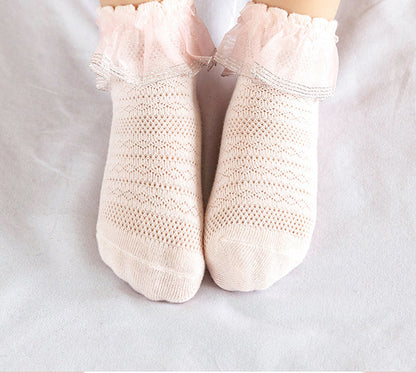 Baby Kid Girls Solid Color Lace Accessories Socks Wholesale 222710398