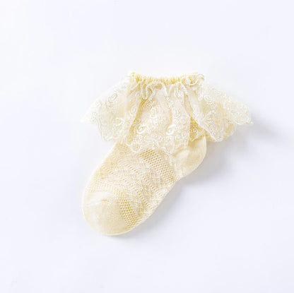 Baby Kid Girls Solid Color Lace Accessories Socks Wholesale 222710398