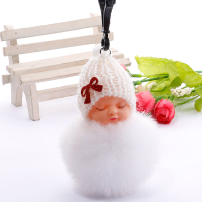 Sleep Doll Plush Keychain
