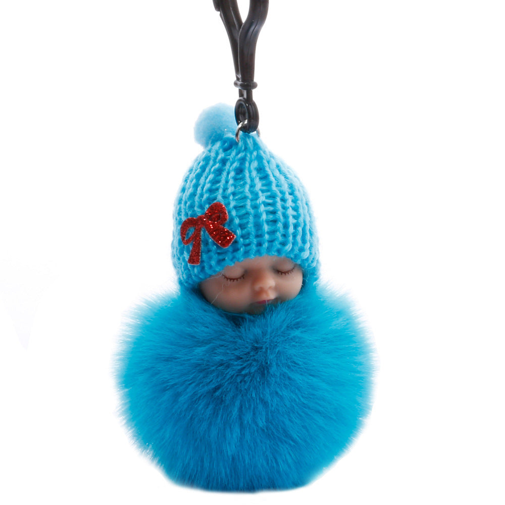 Sleep Doll Plush Keychain