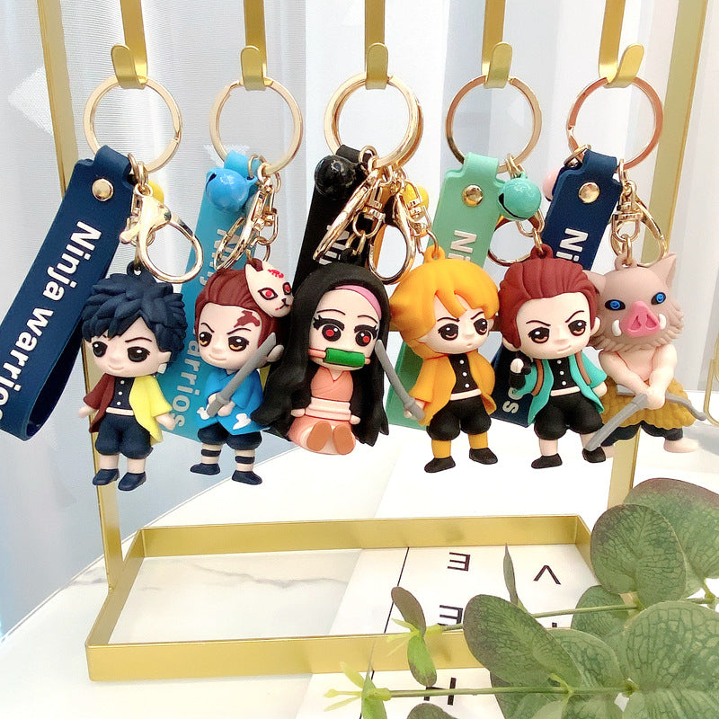 Cartoon Silicone Cute Anime Keychains