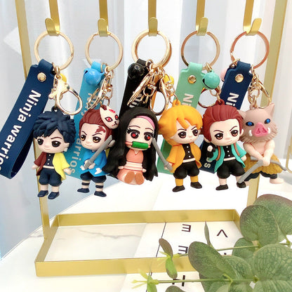 Cartoon Silicone Cute Anime Keychains