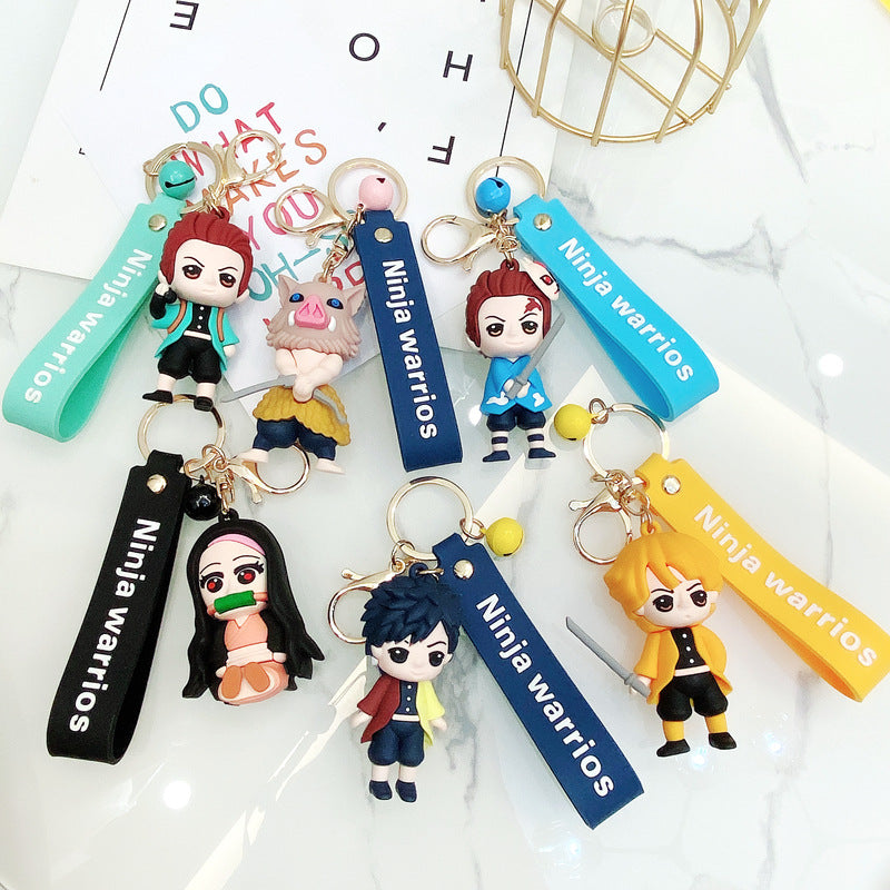 Cartoon Silicone Cute Anime Keychains
