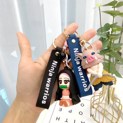 Cartoon Silicone Cute Anime Keychains