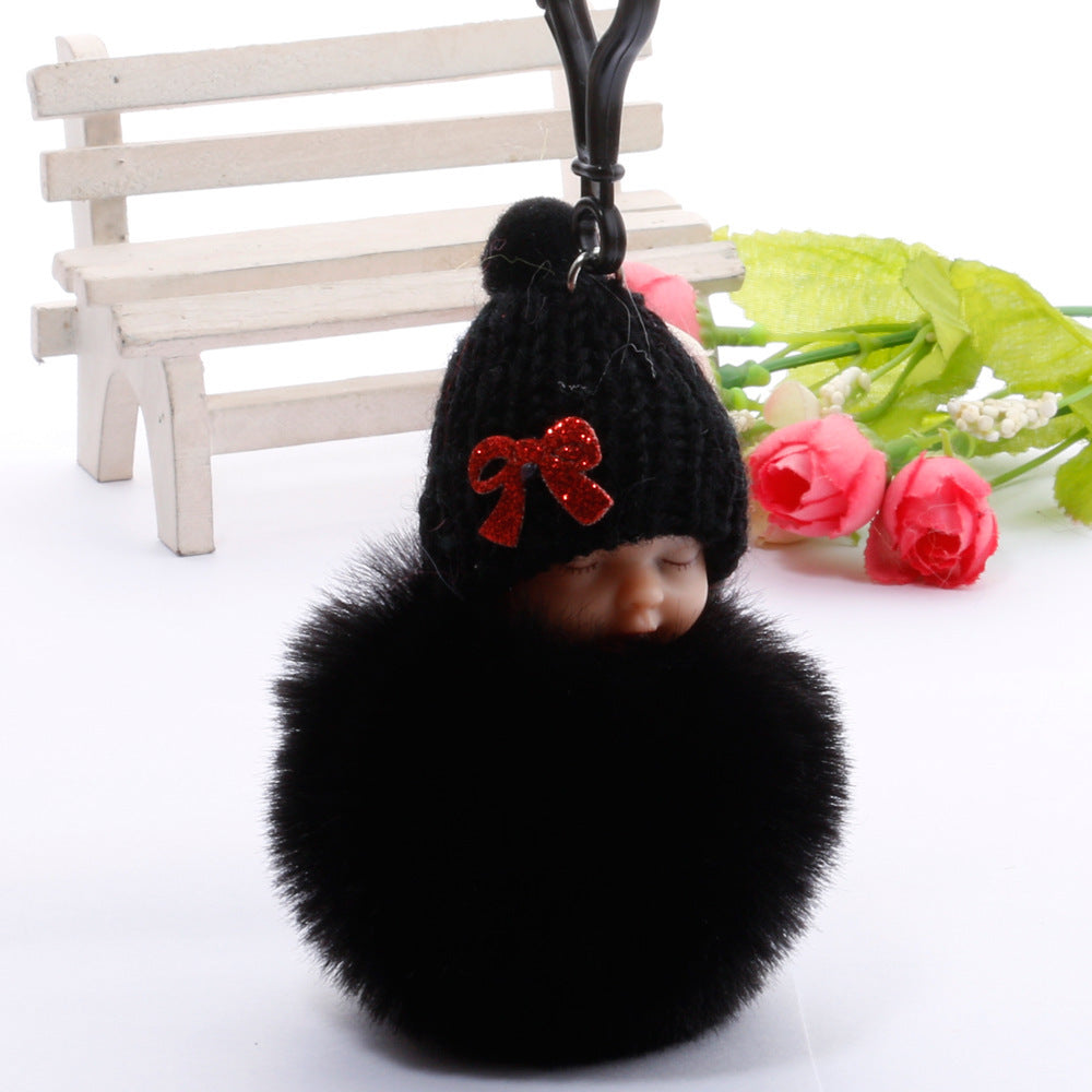Sleep Doll Plush Keychain
