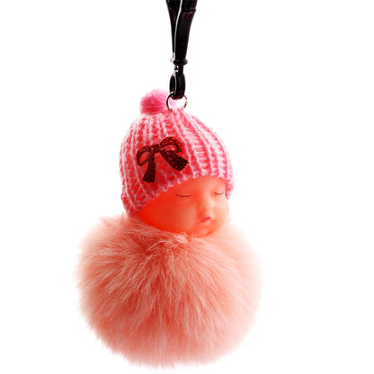 Sleep Doll Plush Keychain