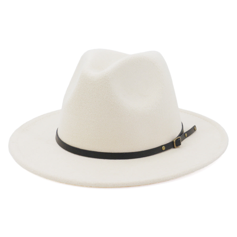 Jazz Hat Autumn And Winter British Retro Top Hat Fashion Women's Woolen Hat Wholesale Women's Hats