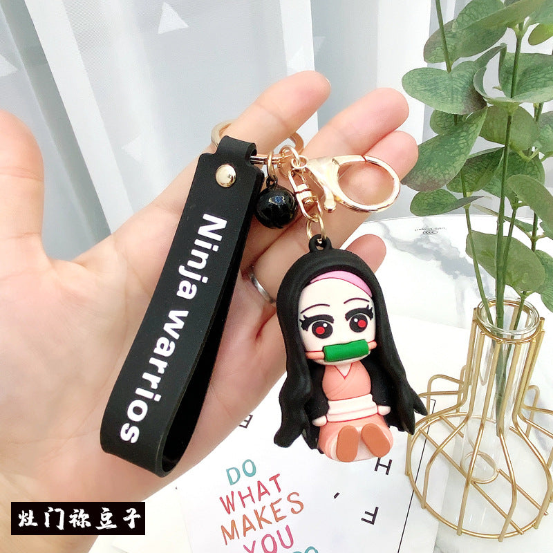 Cartoon Silicone Cute Anime Keychains