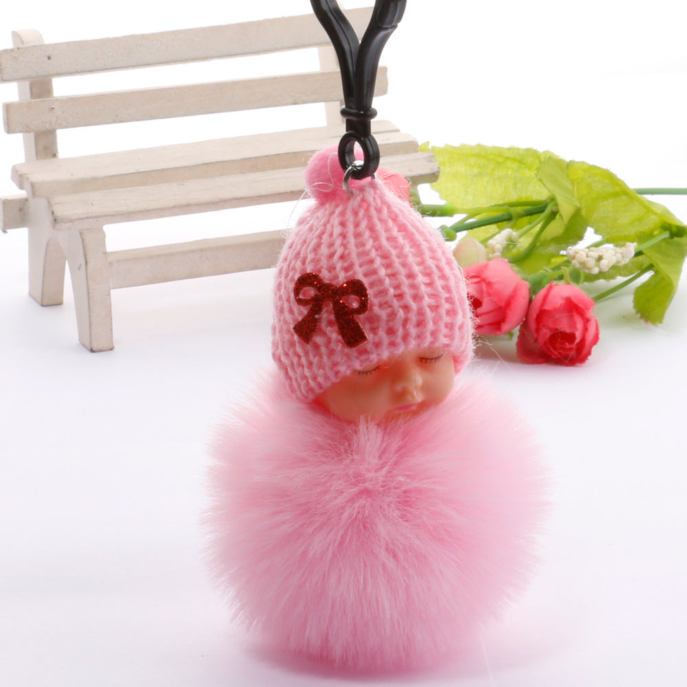 Sleep Doll Plush Keychain