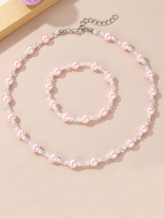 Blushing Treasures Pearl Jewelry Set