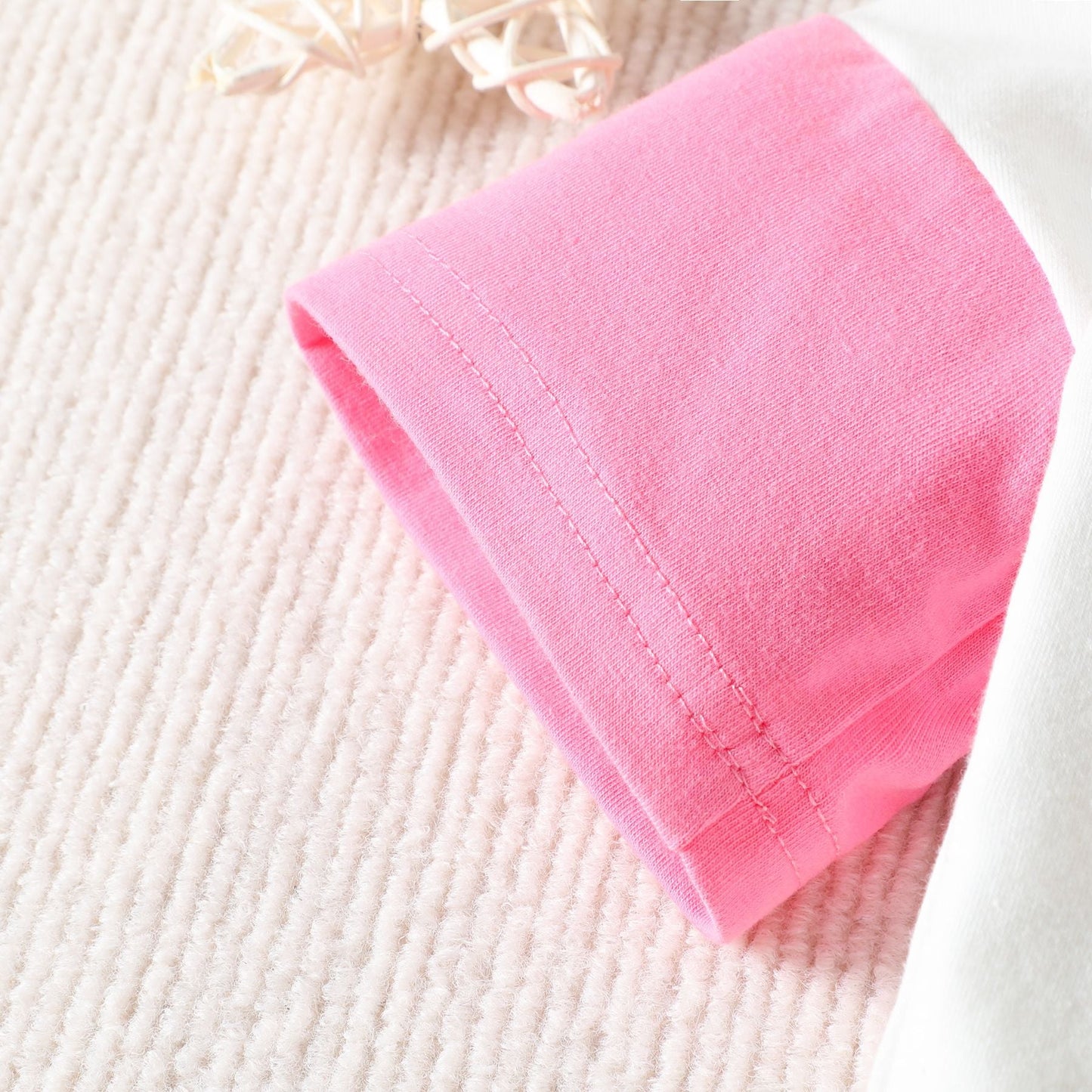 3 Pieces Set Baby Girls T-Shirts Solid Color Shorts Bow Headwear