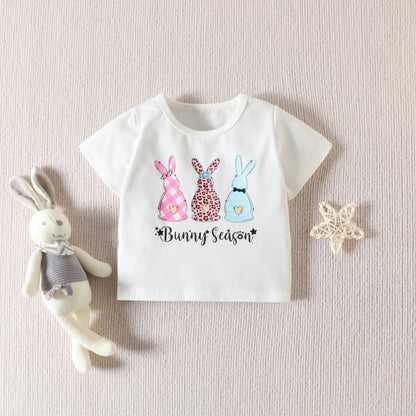3 Pieces Set Baby Girls T-Shirts Polka dots Shorts And Bow Headwear