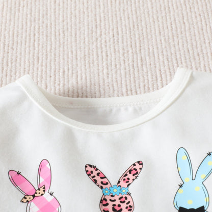 3 Pieces Set Baby Girls T-Shirts Polka dots Shorts And Bow Headwear
