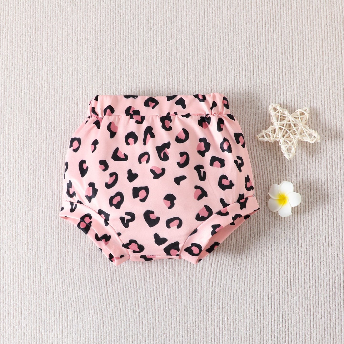 3 Pieces Set Baby Girls T-Shirts Polka dots Shorts And Bow Headwear
