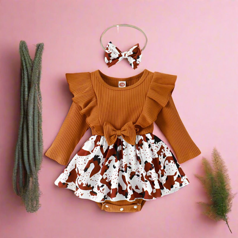 Baby Girls Color-blocking Bow Accessories Headwear
