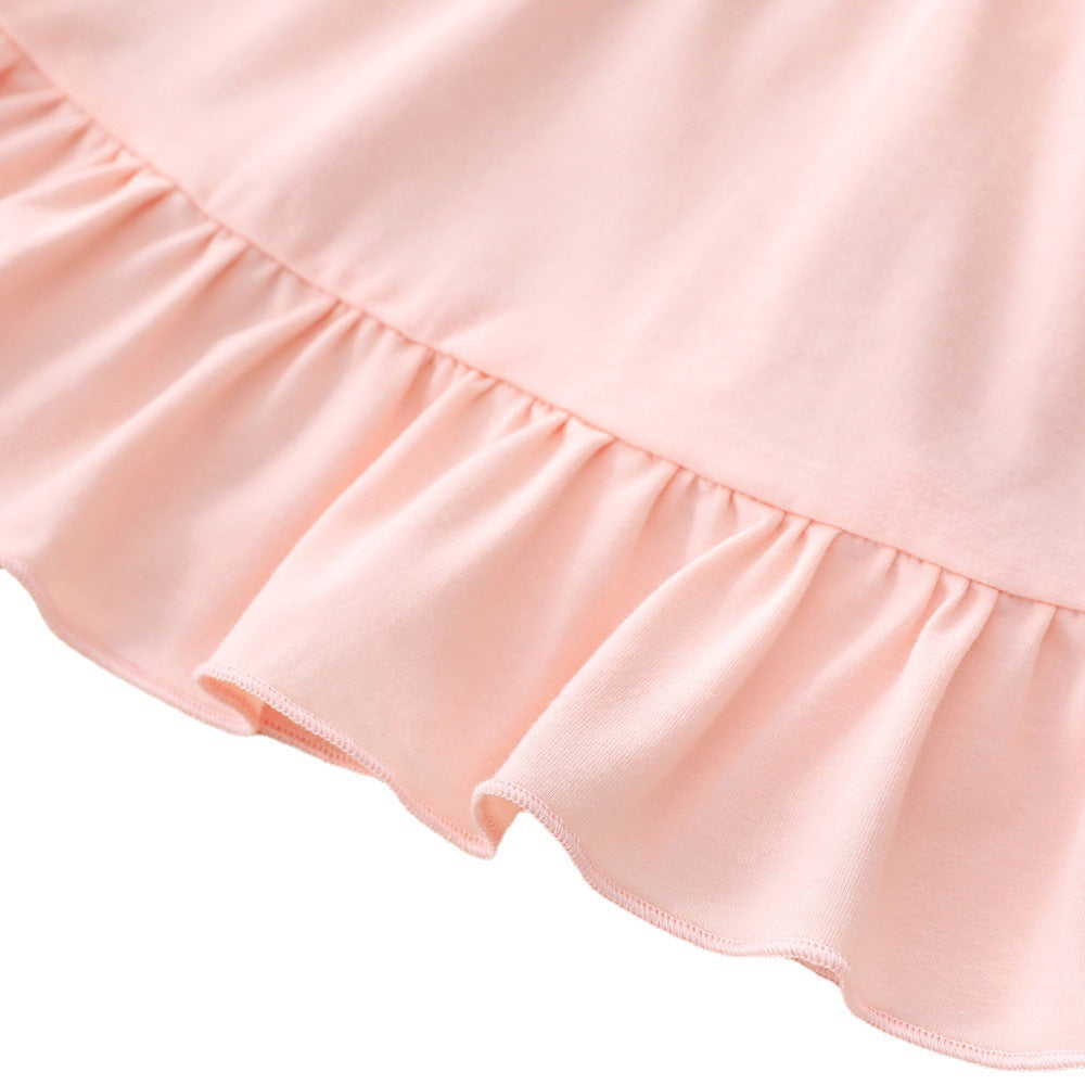 3 Pieces Set Baby Girls Butterfly Print Rompers Solid Color Shorts And Bow Headwear Wholesale 230111137