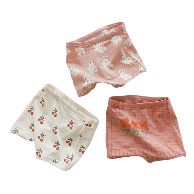 Girls Flower Fruit Cartoon Print Underwears Wholesale