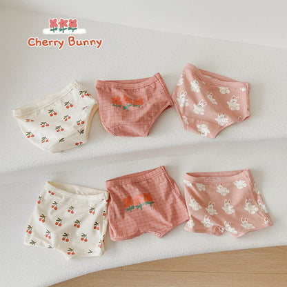 Girls Flower Fruit Cartoon Print Underwears Wholesale