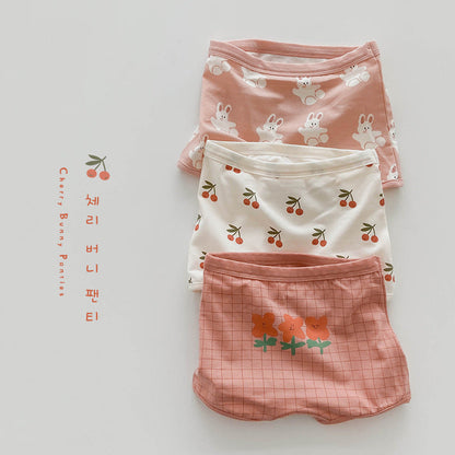 Girls Flower Fruit Cartoon Print Underwears Wholesale