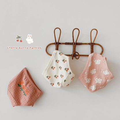 Girls Flower Fruit Cartoon Print Underwears Wholesale