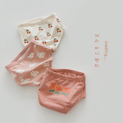Girls Flower Fruit Cartoon Print Underwears Wholesale