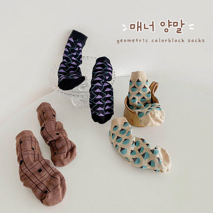 Unisex Color-blocking Accessories Socks Wholesale 230114290