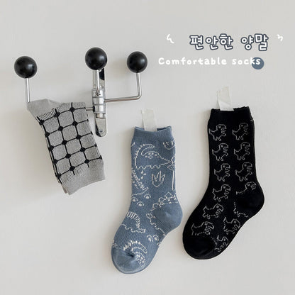 Boys Dinosaur Cartoon Accessories Socks Wholesale