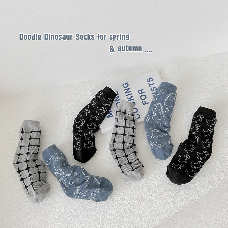 Boys Dinosaur Cartoon Accessories Socks Wholesale