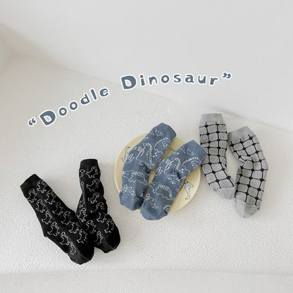 Boys Dinosaur Cartoon Accessories Socks Wholesale