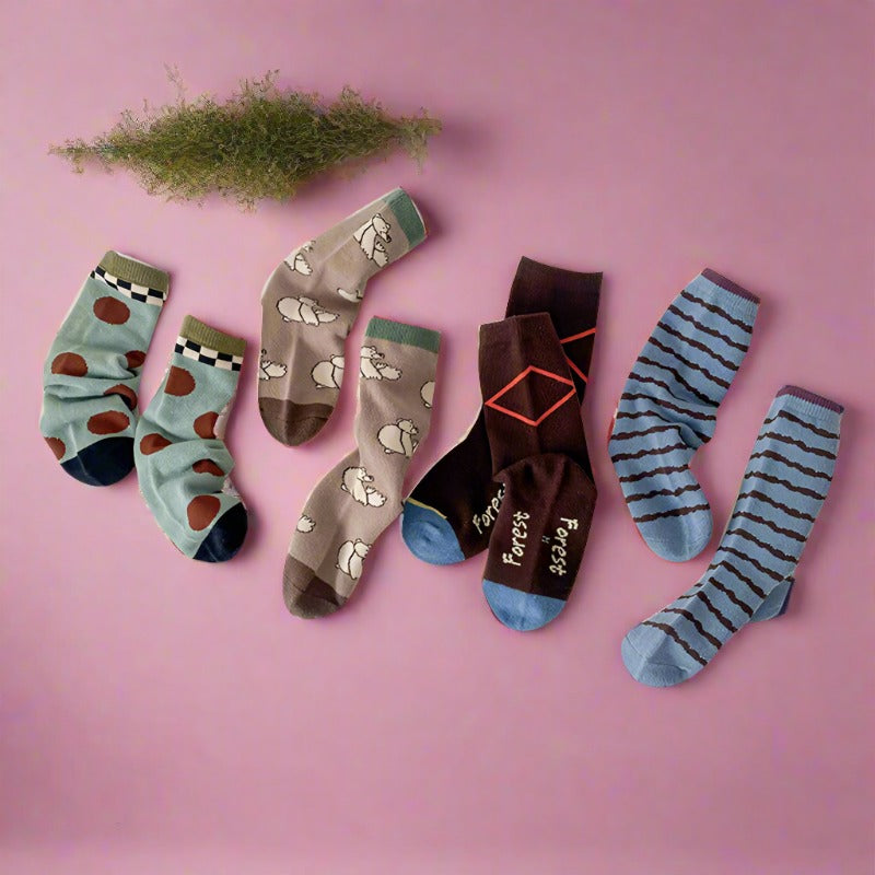 Children Unisex Striped Cartoon Accessories Socks
