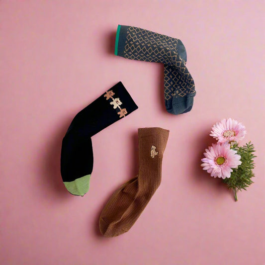 Unisex Checked Cartoon Accessories Socks Wholesale