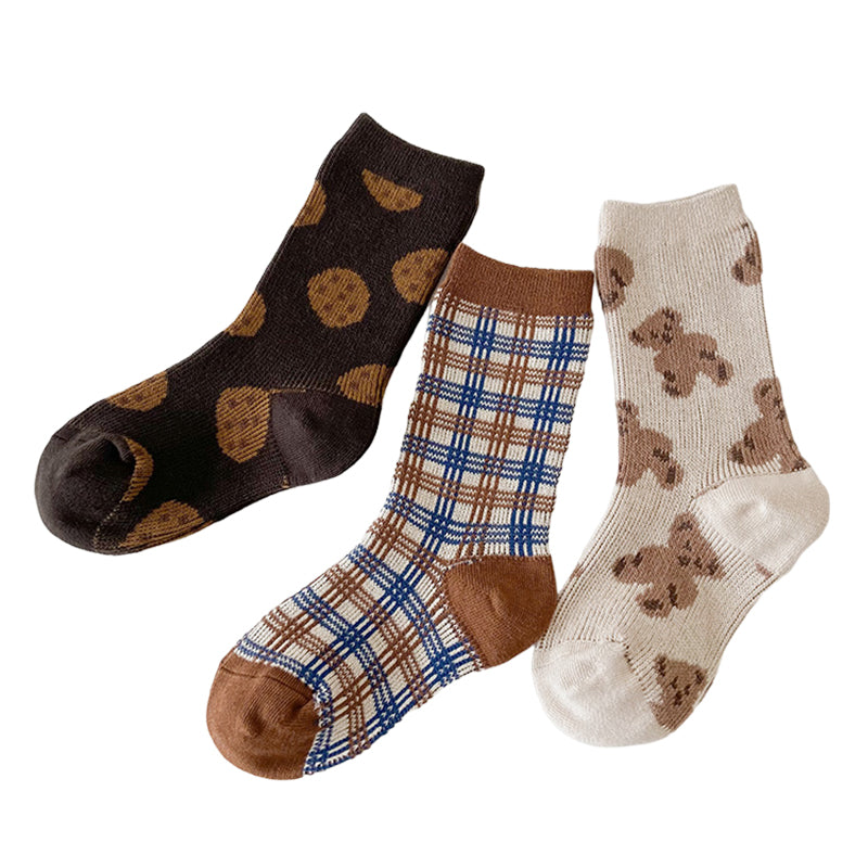 Unisex Checked Cartoon Accessories Socks Wholesale 230114308