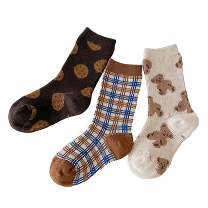 Unisex Checked Cartoon Accessories Socks Wholesale 230114308