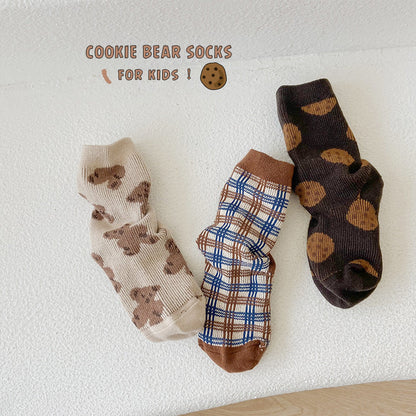 Unisex Checked Cartoon Accessories Socks Wholesale 230114308