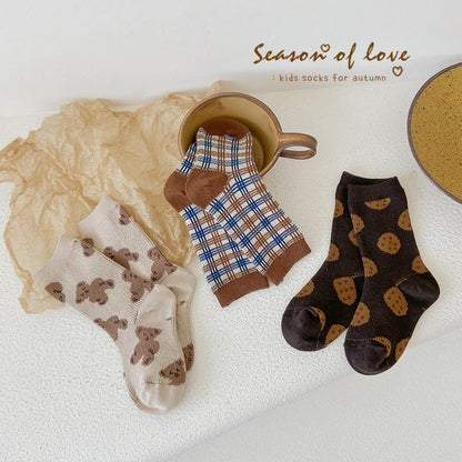 Unisex Checked Cartoon Accessories Socks Wholesale 230114308