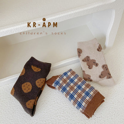 Unisex Checked Cartoon Accessories Socks Wholesale 230114308