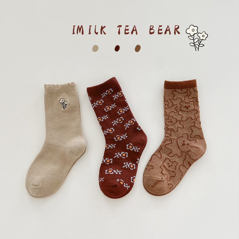 Girls Flower Cartoon Accessories Socks Wholesale 230114311