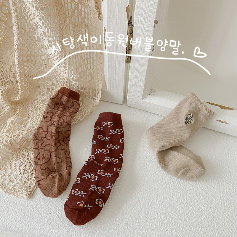 Girls Flower Cartoon Accessories Socks Wholesale 230114311