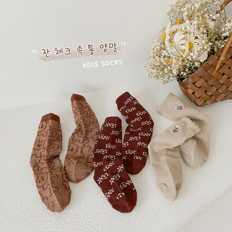 Girls Flower Cartoon Accessories Socks Wholesale 230114311
