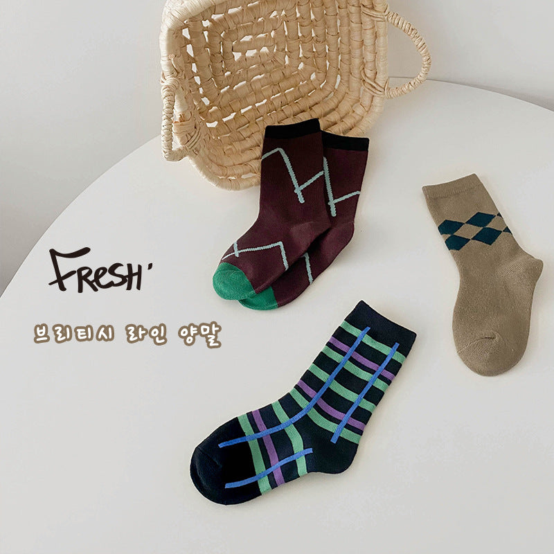 Unisex Color-blocking Accessories Socks Wholesale 230114312