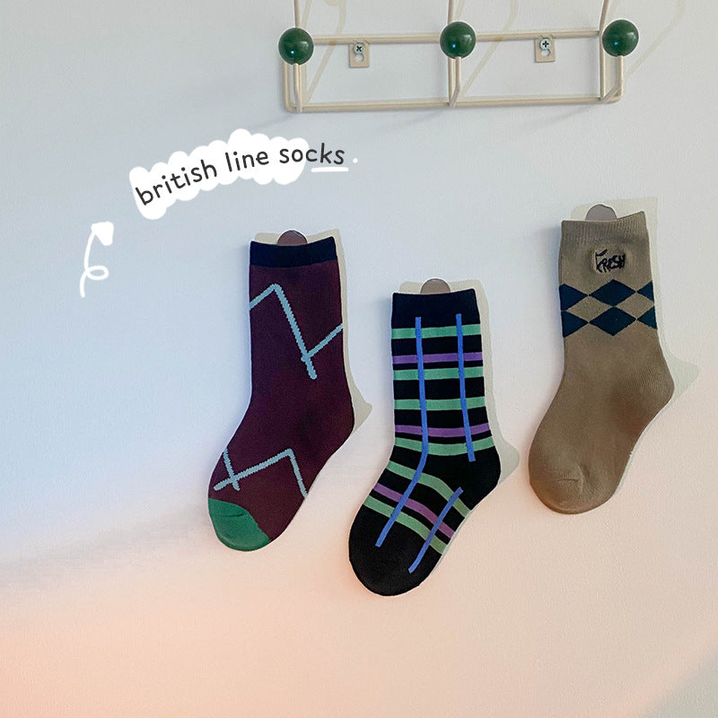 Unisex Color-blocking Accessories Socks Wholesale 230114312