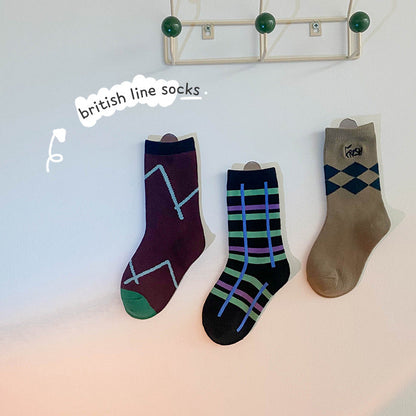 Unisex Color-blocking Accessories Socks Wholesale 230114312