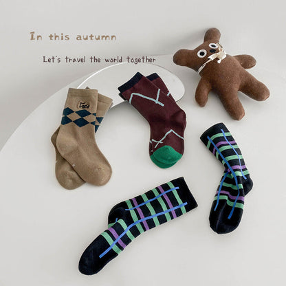 Unisex Color-blocking Accessories Socks Wholesale 230114312