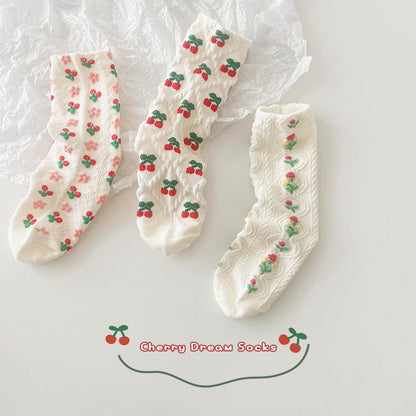 Girls Flower Fruit Accessories Socks Wholesale 230114316