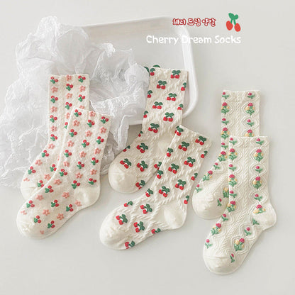Girls Flower Fruit Accessories Socks Wholesale 230114316