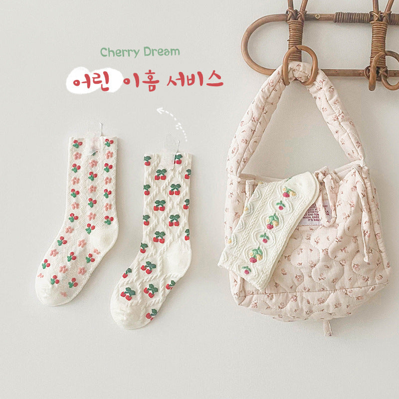 Girls Flower Fruit Accessories Socks Wholesale 230114316