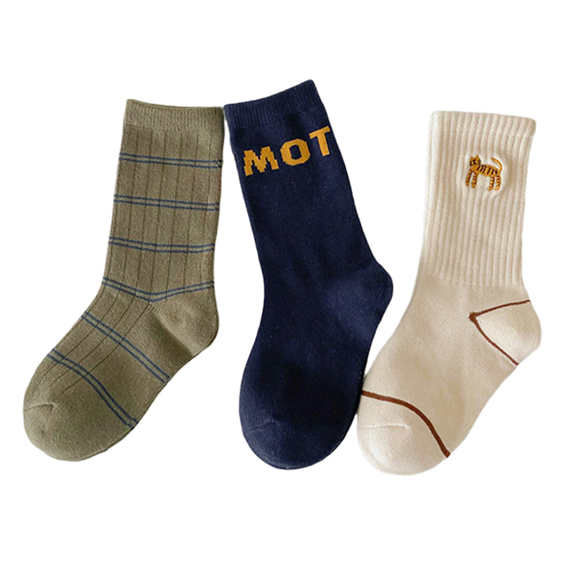 Unisex Letters Checked Cartoon Embroidered Accessories Socks Wholesale 230114317