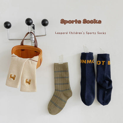 Unisex Letters Checked Cartoon Embroidered Accessories Socks Wholesale 230114317